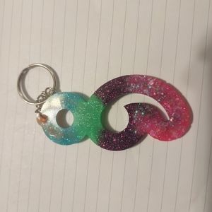 Custom semicolon keychain
